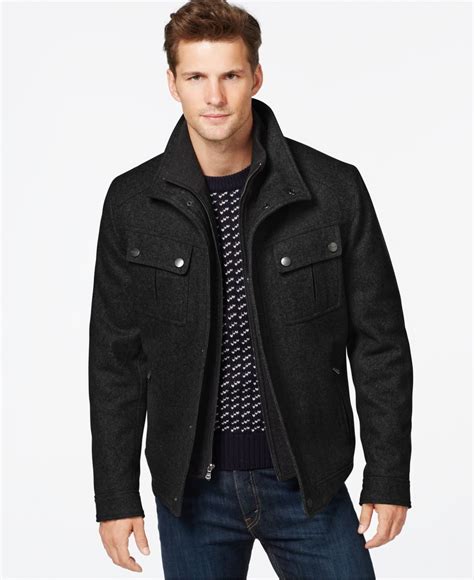 wool-bouclé coat michael kors|michael kors men's wool coat.